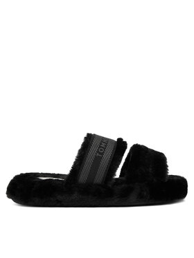 Tommy Hilfiger Tommy Hilfiger Copati Hilfiger Fur Slipper FW0FW08854 Črna