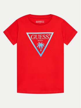 Guess Guess T-shirt L4GI33 J1311 Rosso Regular Fit