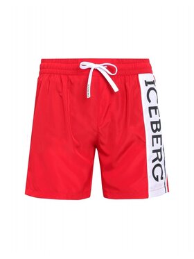 Iceberg Iceberg Szorty kąpielowe ICE2MBM02 Czerwony Regular Fit