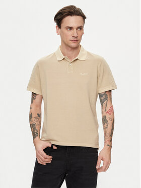 Pepe Jeans Pepe Jeans Polo New Oliver Gd PM542099 Beżowy Regular Fit