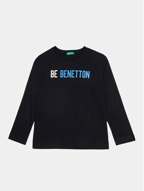 United Colors Of Benetton United Colors Of Benetton Majica 3ATNC10EL Crna Regular Fit