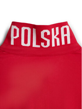 4F 4F Polo STREFA KIBICA Czerwony Regular Fit