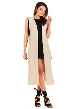 Awama Awama Kamizelka A280 Beżowy Basic Fit