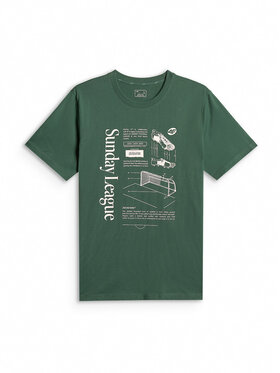 4F 4F T-Shirt PLAYER Zielony ciemny Regular Fit