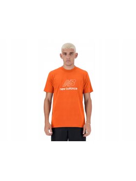 New Balance New Balance T-Shirt MT41906TMO Pomarańczowy Standard Fit