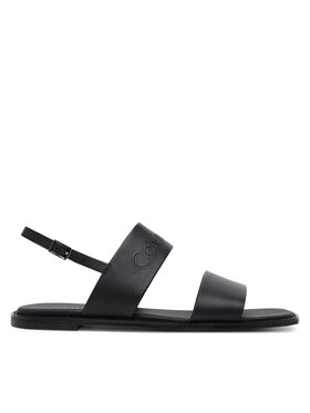 Calvin Klein Calvin Klein Sandały Flat Sandal - He HW0HW02377 Czarny