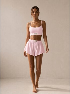 MissDenim MissDenim Koszulka piżamowa Stanik do spania Różowy jasny Cropp Fit