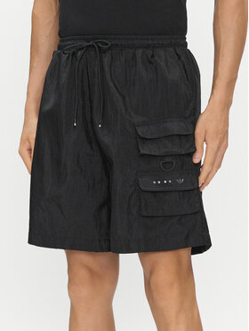 adidas adidas Pantaloni scurți sport Reveal Material Mix HS8889 Negru Relaxed Fit