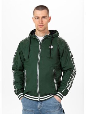 PITBULL PITBULL Kurtka przejściowa Kurtka Zielony Regular Fit