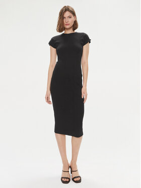 Calvin Klein Calvin Klein Φόρεμα καλοκαιρινό Q-Nova K20K206537 Μαύρο Slim Fit