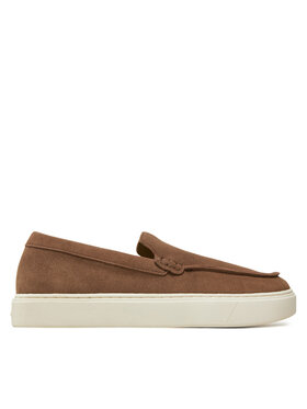 Calvin Klein Calvin Klein Półbuty Moccasin Suede HM0HM01794 Brązowy
