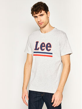 Lee Lee T-shirt Stripe Tee L64VFQ03 112115942 Grigio Regular Fit
