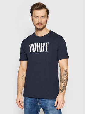 Tommy Hilfiger Tommy Hilfiger T-Shirt UM0UM02534 Tmavomodrá Regular Fit