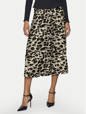 Vila Vila Спідниця в складку Nitban Print 14068477 Бежевий Regular Fit