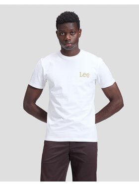 Lee Lee T-Shirt GRAPHIC TEE Biały Regular Fit