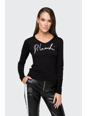 Pilawski Pilawski Longsleeve 18 Czarny Slim Fit
