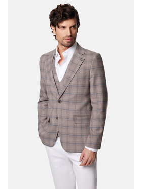 Lancerto Lancerto Marynarka Colima MA131124000004 Beżowy Slim Fit