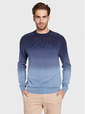 Guess Guess Sweter Pace M2BR18 Z3190 Granatowy Regular Fit