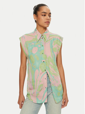 PINKO Pinko Koszula CAMICIA SMANICATA DONNA PINKO Zielony Casual Fit