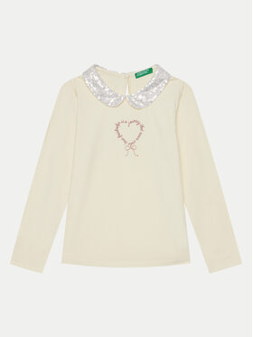 United Colors Of Benetton United Colors Of Benetton Palaidinė 3Q8DG10H2 Écru Regular Fit