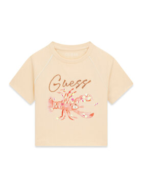 Guess Guess T-Shirt J6GI08 K8HM4 Světle oranžová Regular Fit