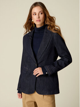 Oltre Oltre Marynarka R410R002480N034 Niebieski Slim Fit