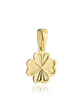 Fugart Fugart Naszyjnik Zawieszka złota diamentowana koniczynka FUG6-21-Z00492-2 Złoty