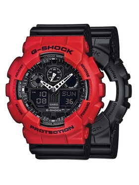 Casio Casio Zegarek SET GA-100-1A1ER + BEZEL 10395289 + PASEK 10347688 Czarny
