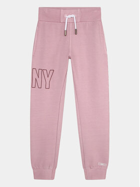 DKNY DKNY Donji dio trenerke D54000 S Ružičasta Regular Fit