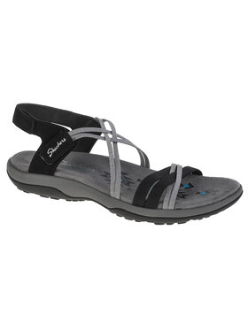 Skechers Skechers Sandały Skechers Reggae Slim–Takes Two Czarny