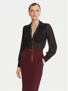 Elisabetta Franchi Elisabetta Franchi Majica CA-133-57E2-V400 Crna Regular Fit