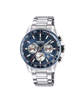 Festina Festina Zegarek Timeless Chronograph F20560/2 Srebrny