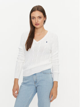Polo Ralph Lauren Polo Ralph Lauren Pulover 211891641001 Alb Regular Fit