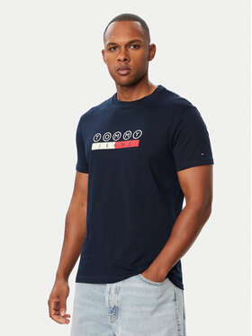 Tommy Jeans Tommy Jeans T-Shirt Dna Play DM0DM23715 Tmavomodrá Slim Fit