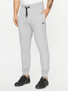 4F 4F Jogginghose 4FAW23TTROM452 Grau Regular Fit
