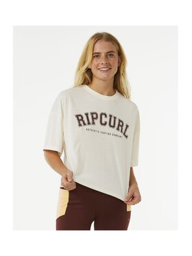 Rip Curl Rip Curl T-Shirt Rss Crop Tee Écru Relaxed Fit
