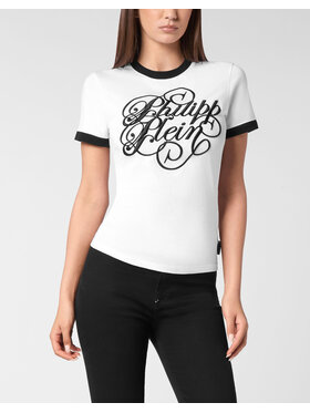 PHILIPP PLEIN PHILIPP PLEIN T-Shirt 24603 Bílá Skin Tight Fit