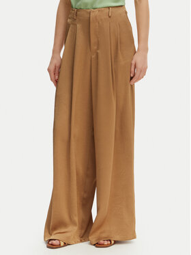Iconique Iconique Spodnie palazzo Harper IC26-014 Brązowy jasny Wide Leg