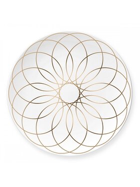VOLA VOLA Talerz Talerz First Gold 32cm wzór 004 Złoty