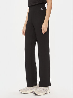 Calvin Klein Jeans Calvin Klein Jeans Úpletové kalhoty J20J222685 Černá Straight Fit