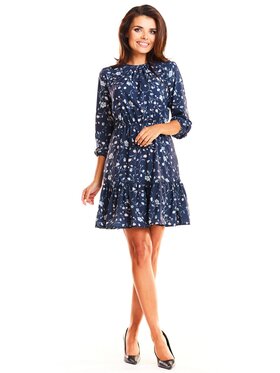 Infinite You Infinite You Sukienka letnia M178 Granatowy Basic Fit