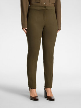 Elena Mirò Elena Mirò Spodnie materiałowe P803P000578N035 Zielony Slim Fit