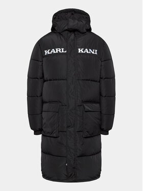 Karl Kani Karl Kani Doudoune Retro Hooded Long 6076016 Noir Regular Fit