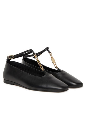Tommy Hilfiger Tommy Hilfiger Ballerine Th-Bar Chain Ballet FW0FW09003 Nero