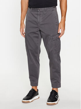 Boss Boss Bavlnené nohavice 50494347 Sivá Regular Fit