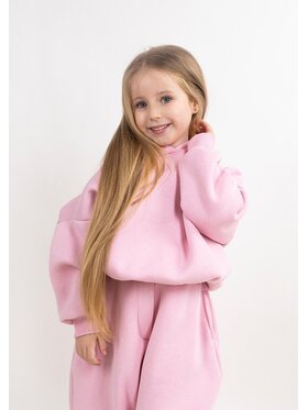 DKaren Sport DKaren Sport Bluza DK-K-B27 Kids Różowy jasny Balloon Fit