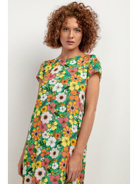 Tessita Tessita Sukienka letnia SUKIENKA_T409_4_XS Zielony Relaxed Fit
