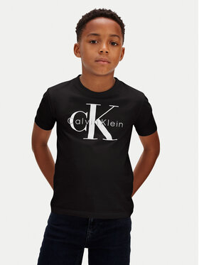 Calvin Klein Jeans Calvin Klein Jeans Majica Monologo LV1CKSJA33 Črna Regular Fit