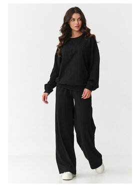 Makadamia Makadamia Dres M890 Czarny Oversize