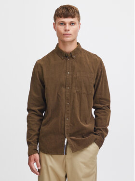 Solid Solid Сорочка 21104208 Коричневий Regular Fit